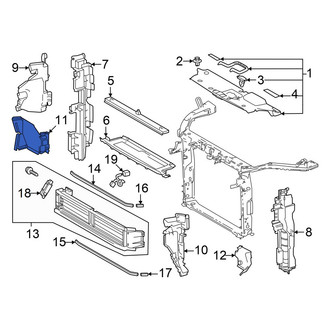 Toyota OE - Front Right Lower Radiator Support Air Deflector