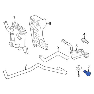 Toyota OE - Automatic Transmission Oil Cooler Hose Banjo Bolt