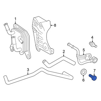 Toyota OE - Automatic Transmission Oil Cooler Hose Banjo Bolt