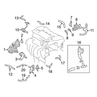 Toyota OE - Cooling - Hoses & Pipes (2.5L)