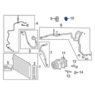 Toyota OE - A/C Refrigerant Line Clamp