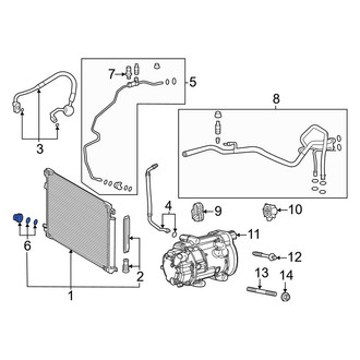 Toyota OE - A/C Refrigerant Line Clamp