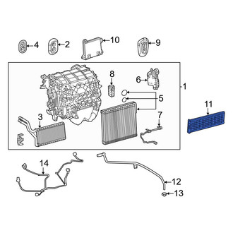 Toyota OE - Front HVAC Unit Case Cover