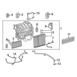 Toyota OE - Air Conditioner & Heater - Front Heater Unit