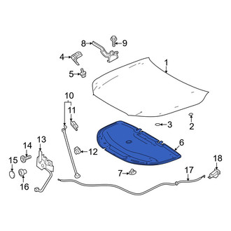 Toyota OE - Front Hood Insulation Pad