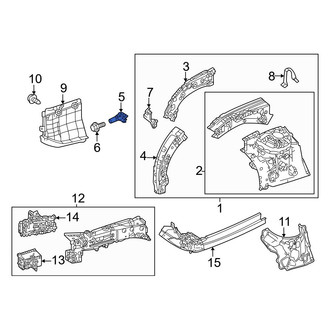 Toyota OE - Right Fender Apron Extension Brace