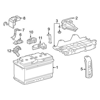 Toyota OE - Electrical - Battery (Conventional), (LE / Limited / Platinum / XLE)