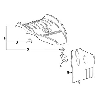 Toyota OE - Engine / Transaxle - Engine Appearance Cover (2.4L FULL HYBRID EV-GAS (FHEV))