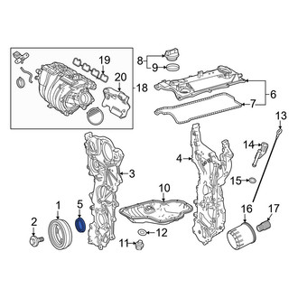 Toyota OE - Rear Engine Crankshaft Seal