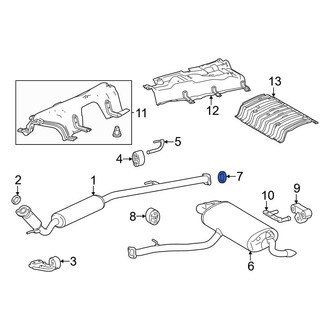 Toyota OE - Rear Exhaust Muffler Gasket