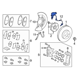Toyota OE - Front Left ABS Wheel Speed Sensor