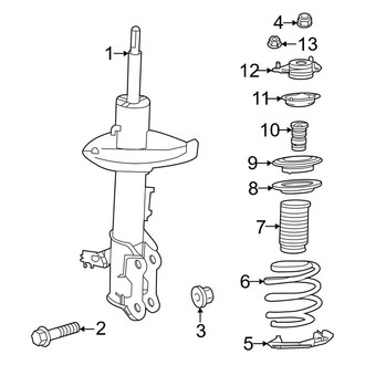 Toyota OE - Front Suspension - Struts & Components
