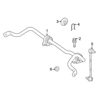 Toyota OE - Front Suspension - Stabilizer Bar & Components