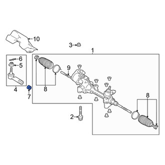 Toyota OE - Steering Tie Rod Nut