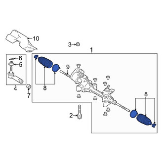 Toyota OE - Rack and Pinion Bellows
