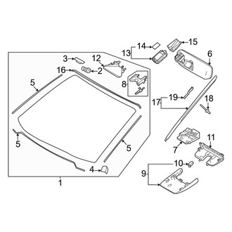 Toyota OE - Windshield - Glass