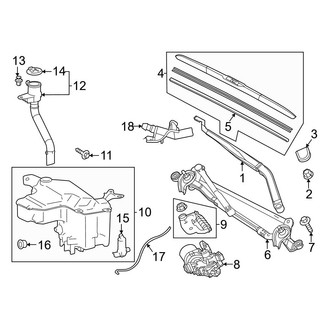 Toyota OE - Windshield - Wiper & Washer Components