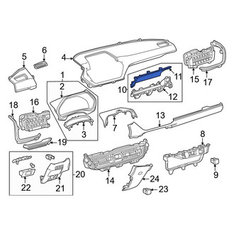 Toyota OE - Center Lower Instrument Panel Trim Panel