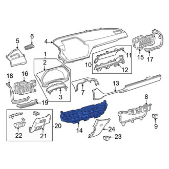 Toyota OE - Front Center Dashboard Air Vent