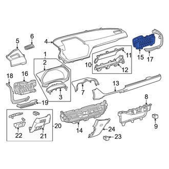 Toyota OE - Front Center Right Dashboard Air Vent