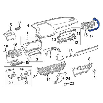 Toyota OE - Front Right Instrument Panel Trim Panel