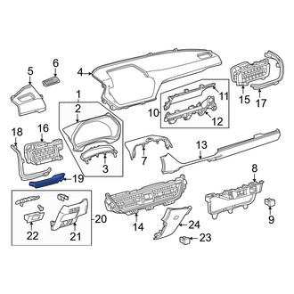 Toyota OE - Front Left Instrument Panel Molding