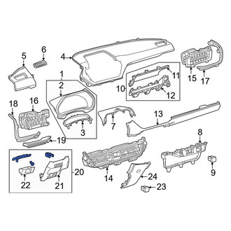 Toyota OE - Left Outer Instrument Panel Trim Panel