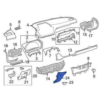 Toyota OE - Left Inner Instrument Panel Trim Panel