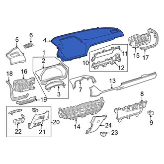 Toyota OE - Right Instrument Panel Pad