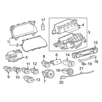 Toyota OE - Instrument Panel - Cluster & Switches