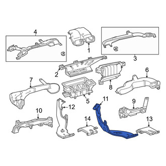 Toyota OE - Front Left Instrument Panel Air Duct