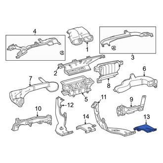 Toyota OE - Front Left Upper Instrument Panel Air Duct