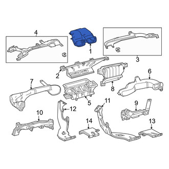 Toyota OE - Front Upper Center Instrument Panel Air Duct
