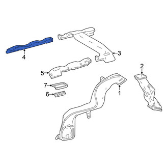 Toyota OE - Rear Right Upper Instrument Panel Air Duct