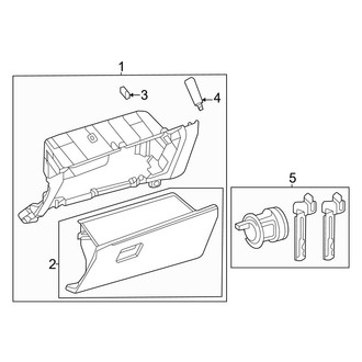 Toyota OE - Instrument Panel - Glove Box