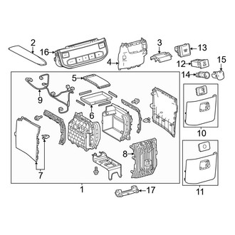 Toyota OE - Center Console (Rear Section)