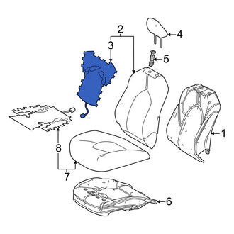 Toyota OE - Front Left Lower Seat Heater Pad
