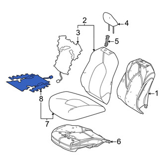 Toyota OE - Front Right Lower Seat Heater Pad