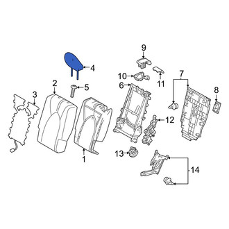 Toyota OE - Center Left Headrest