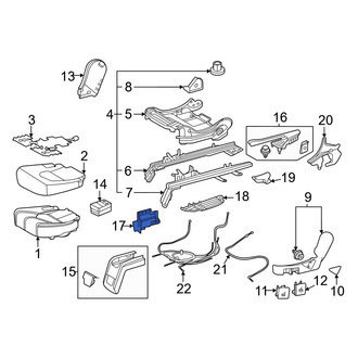 Toyota OE - Seat Track Cover