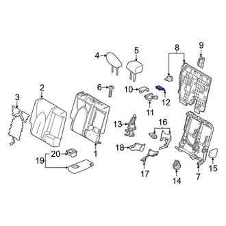 Toyota OE - Center Right Folding Seat Latch Release Handle Cap