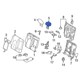 Toyota OE - Center Right Outer Headrest
