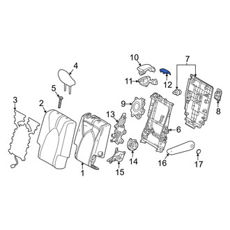 Toyota OE - Center Right Folding Seat Latch Release Handle Cap