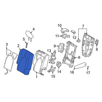 Toyota OE - Center Right Seat Back Cushion Cover
