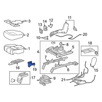 Toyota OE - Seat Track Cover