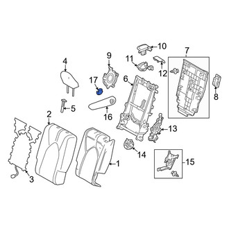 Toyota OE - Right Seat Armrest Cap