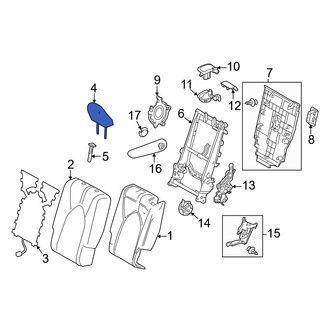 Toyota OE - Center Right Headrest