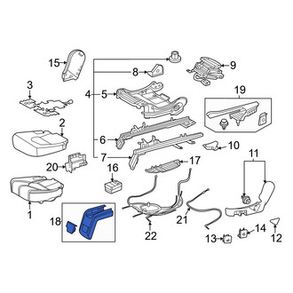 Toyota OE - Seat Track Cover