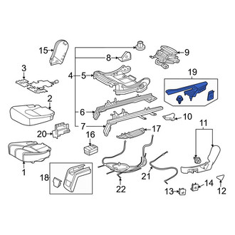 Toyota OE - Seat Track Cover