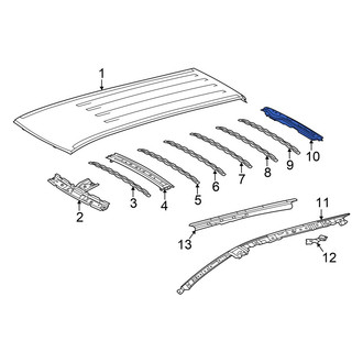 Toyota OE - Rear Roof Header Panel